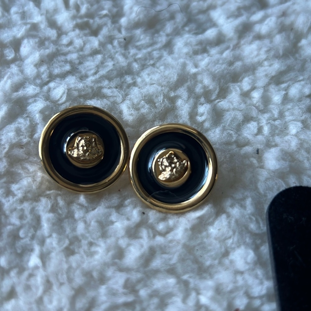 Versace Medusa clip earrings